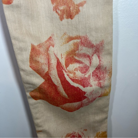 Hudson Collin Crop Floral Skinny Stretch Denim Jean Size 24 EUC - Picture 7 of 16